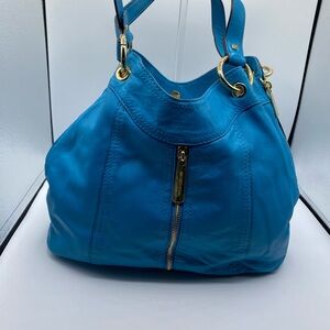 573 Michael Kors NWOT Tourquoise hobo leather bag Preowned
